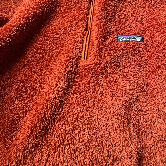 Patagonia Burnt Orange Fleece Quarter-Zip Pullover - Picture 6 of 6